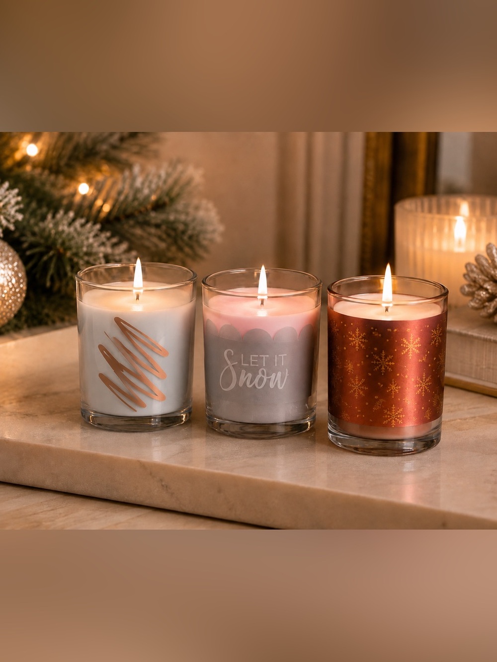 How Sweet Scented Candle Set Glass Votive